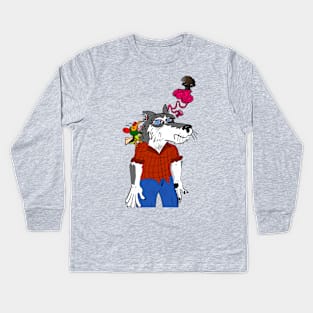 Mind Blown Kids Long Sleeve T-Shirt